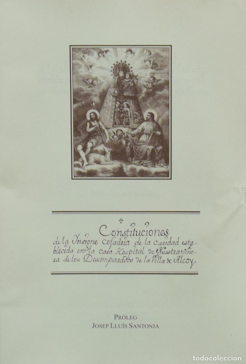 Libri di seconda mano: CONSTITUCIONES DE LA INSIGNE COFRAD&Iacute;A DE LA CARIDAD ESTABLECIDA (...) DE LA VILLA DE ALCOY