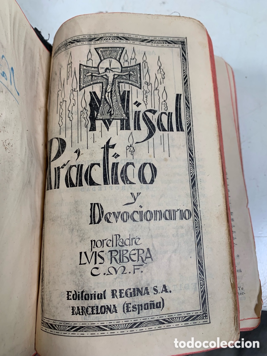 Libros de segunda mano: 01_Misal practico y devocionario Padre Luis Ribera - Foto 1