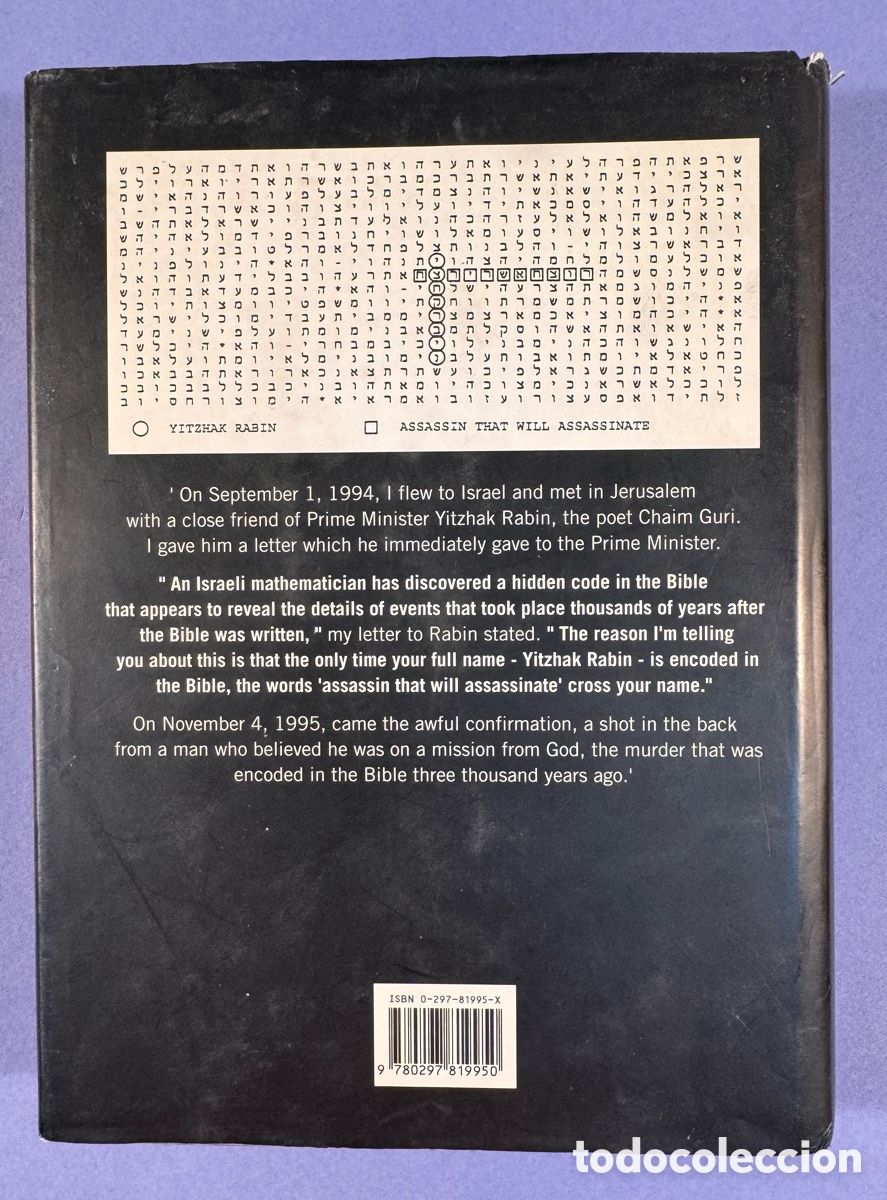 Libros de segunda mano: THE BIBLE CODE - MICHEAL DRONSON - WEIDENFELD & NICHOLSON - HARDBACK 1997 - Foto 3
