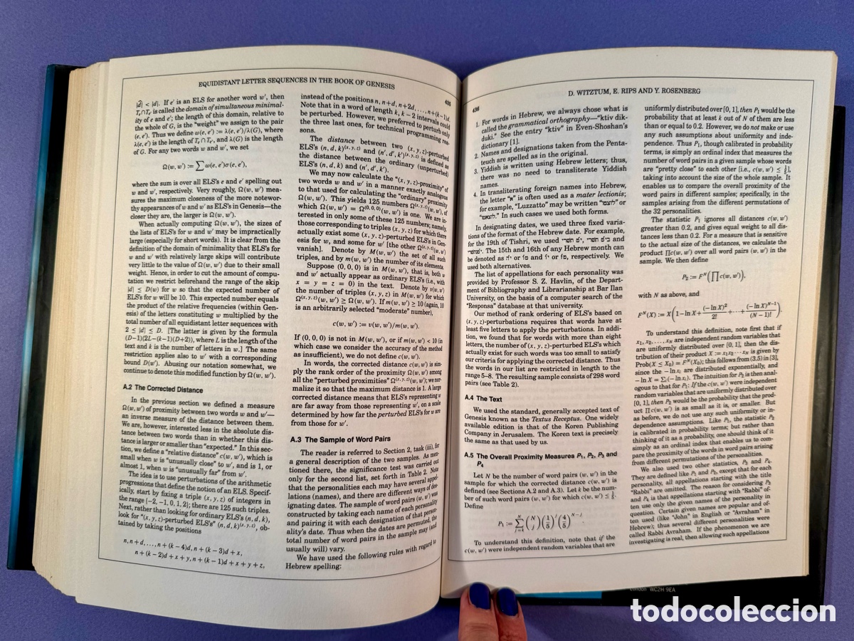 Libros de segunda mano: THE BIBLE CODE - MICHEAL DRONSON - WEIDENFELD & NICHOLSON - HARDBACK 1997 - Foto 5