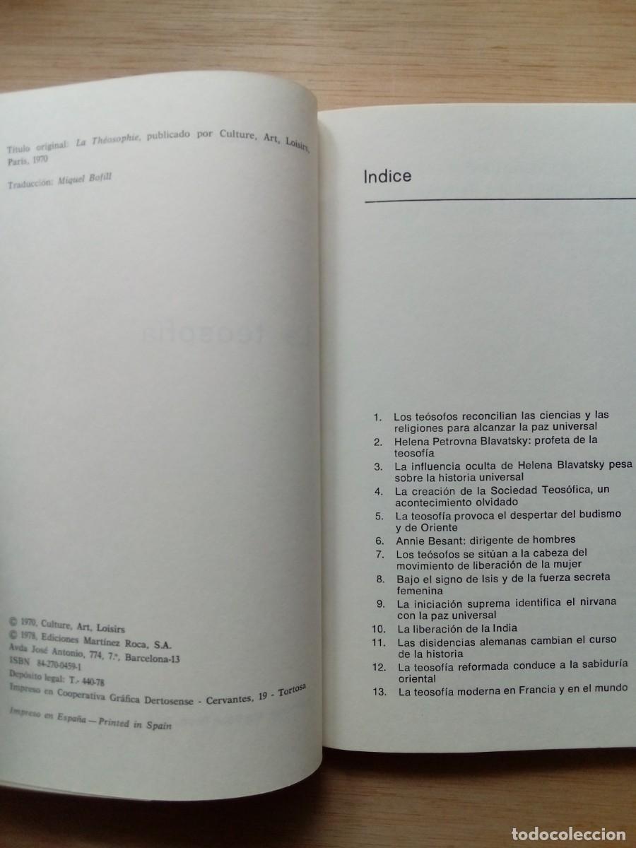 Libros de segunda mano: La teosof&iacute;a. Jacques Lantier - Foto 3