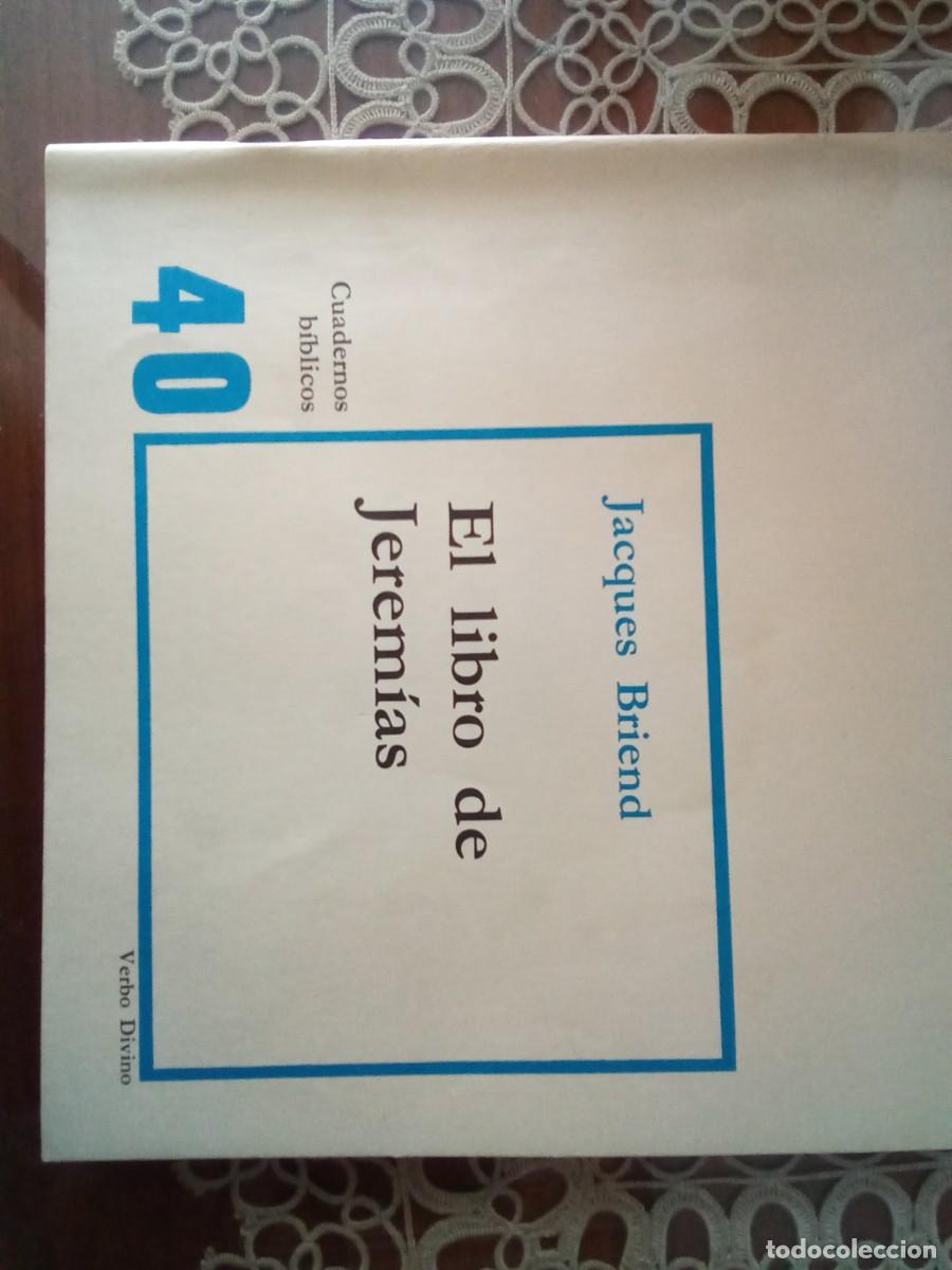 Libros de segunda mano: El libro de Jerem&iacute;as. Briend. - Foto 1