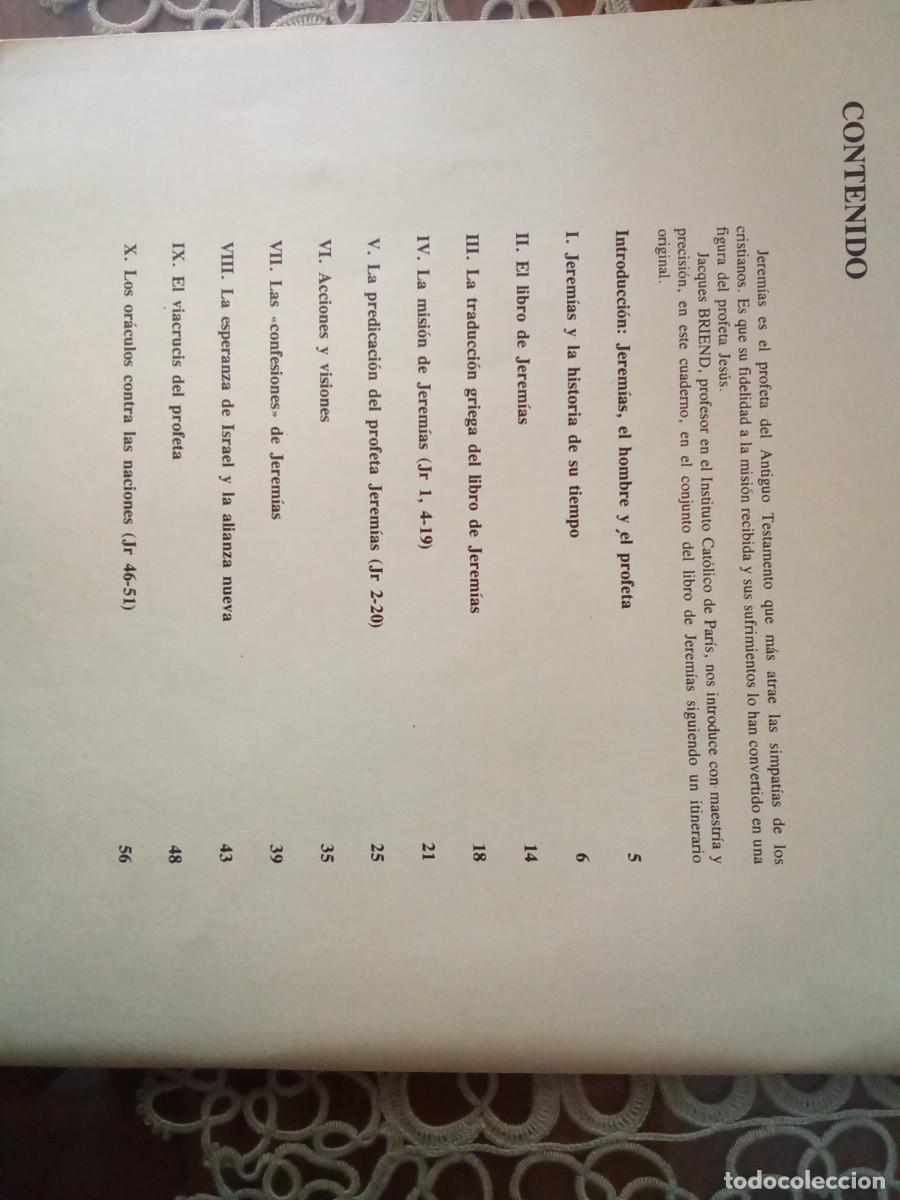 Libros de segunda mano: El libro de Jerem&iacute;as. Briend. - Foto 2
