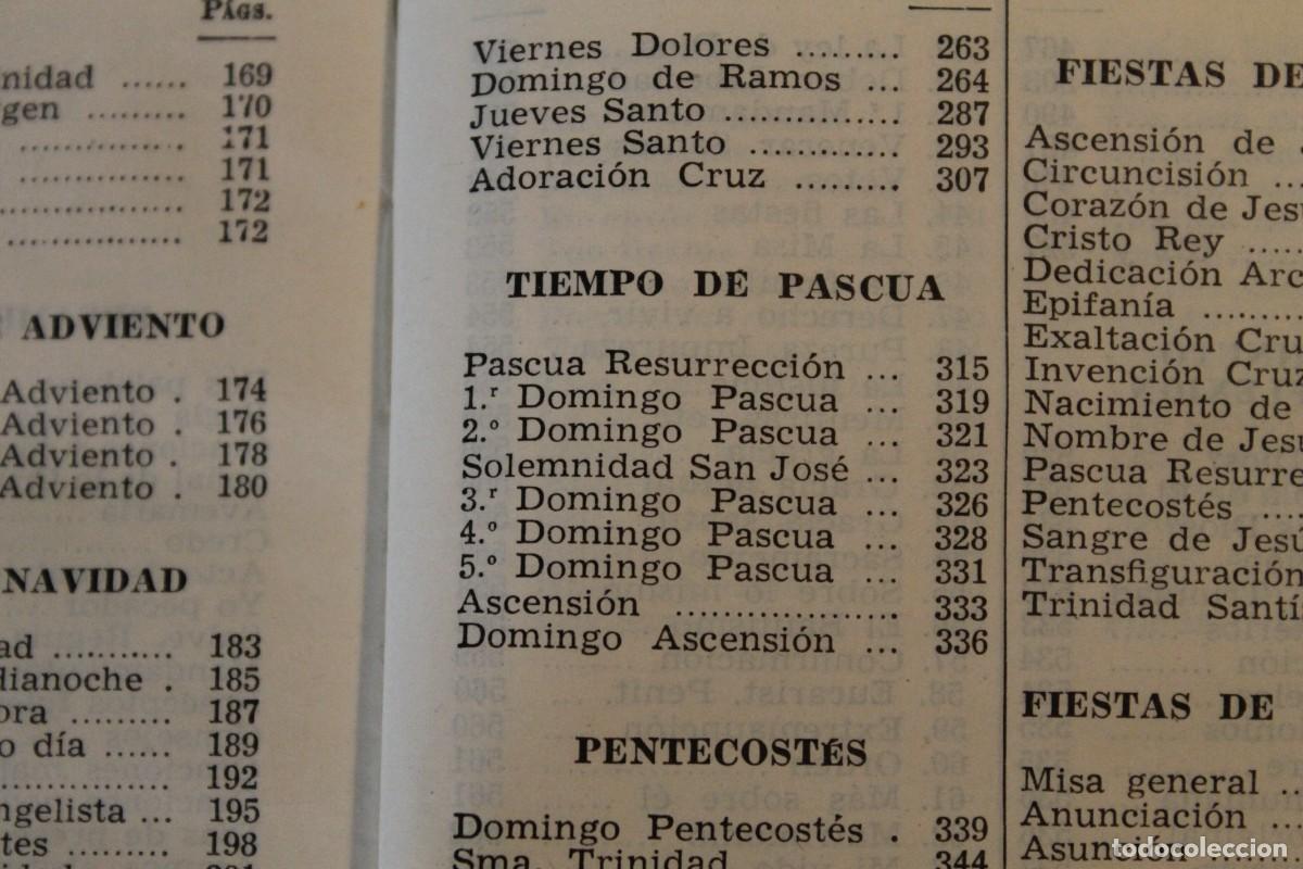 Libros de segunda mano: MISAL PR&Aacute;CTICO Y DEVOCIONARIO LUIS RIBERA EDITORIAL REGINA 1950 - Foto 16