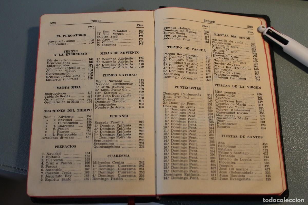 Libros de segunda mano: MISAL PR&Aacute;CTICO Y DEVOCIONARIO LUIS RIBERA EDITORIAL REGINA 1950 - Foto 17