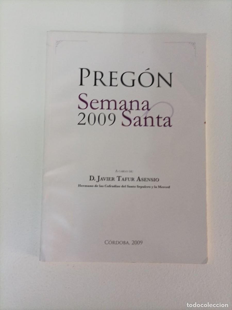 Libros de segunda mano: Libro Preg&oacute;n de la Semana Santa de C&oacute;rdoba 2009