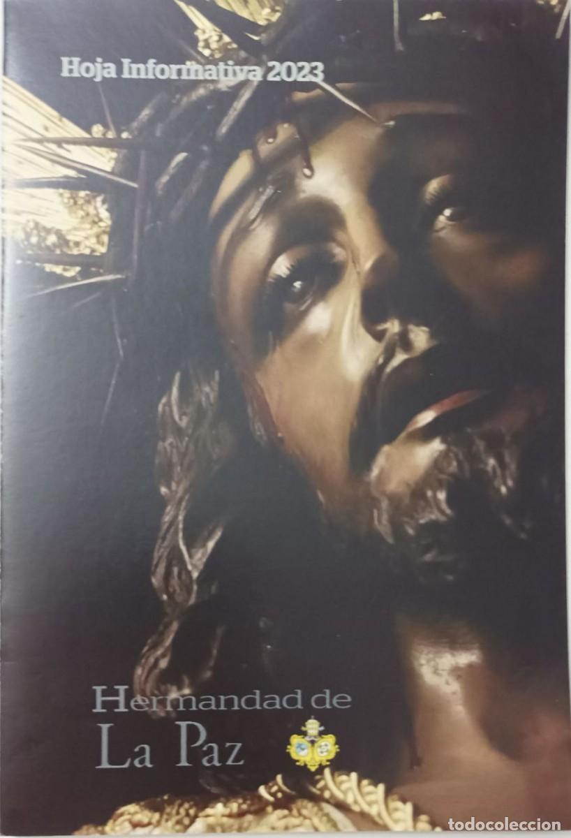 Libros de segunda mano: Hoja informativa Hermandad de la Paz 2023 Semana Santa C&oacute;rdoba