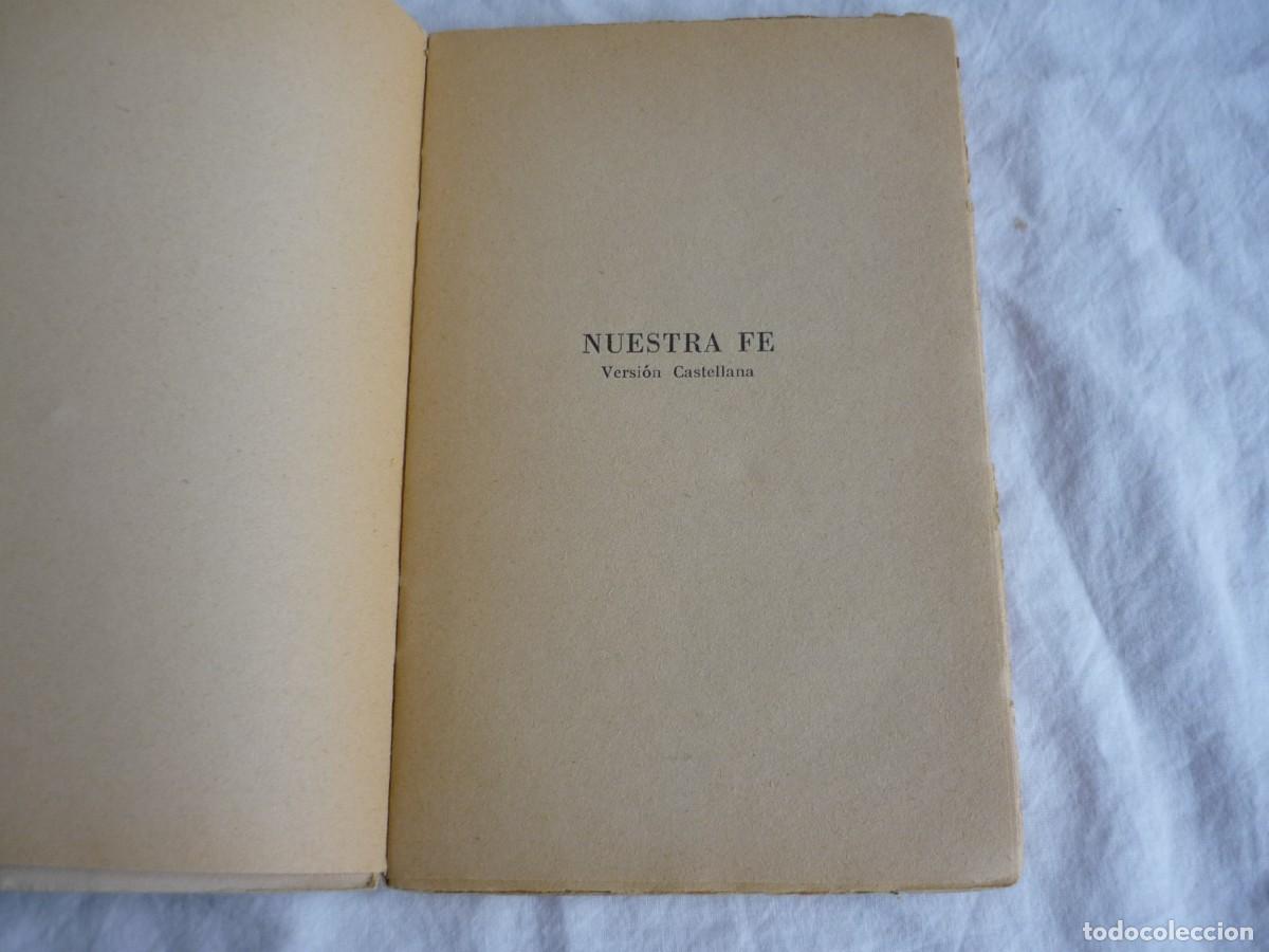 Libros de segunda mano: Nuestra fe, Emilio Brunner, 1949 - Foto 5