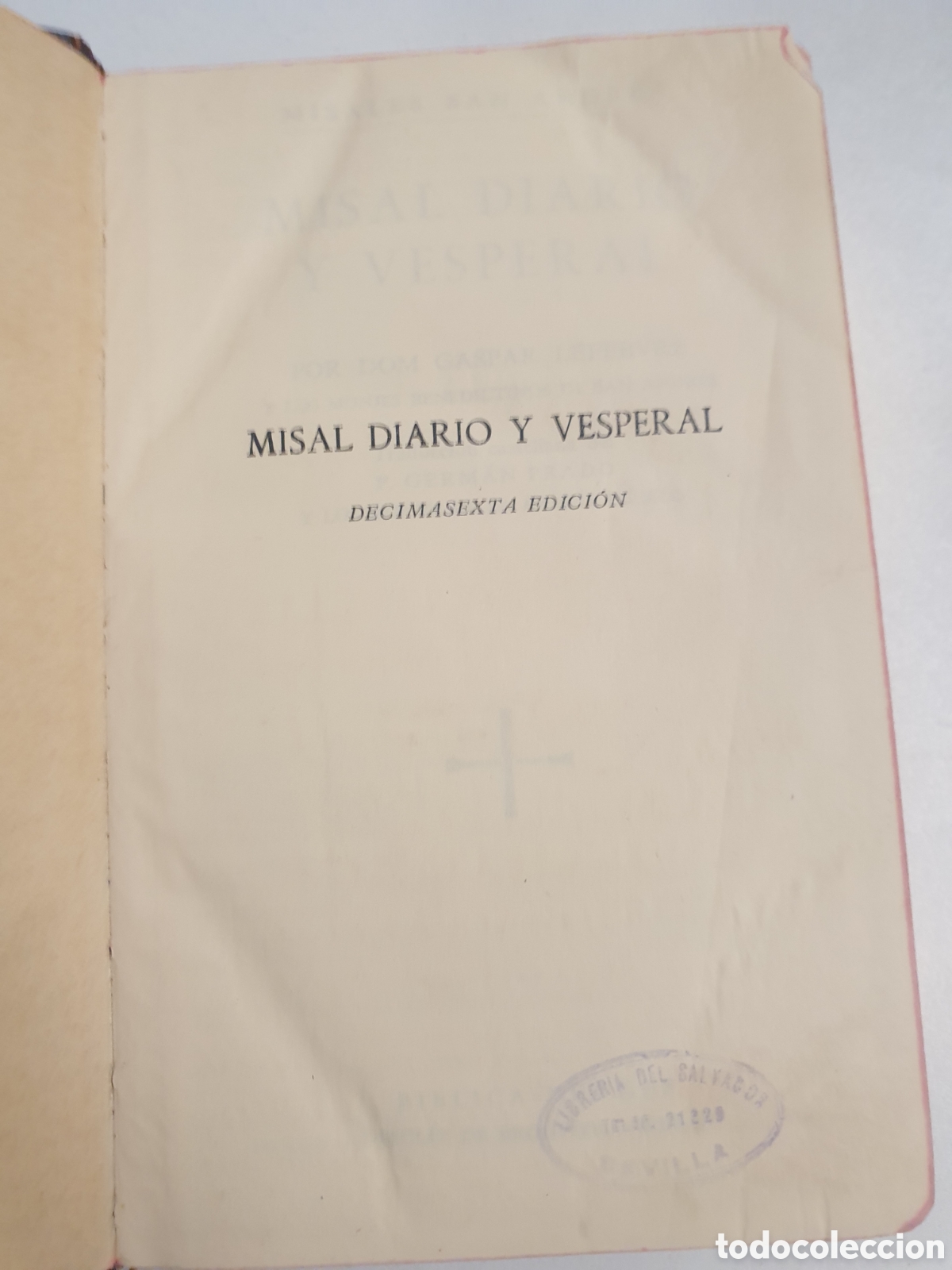 Libros de segunda mano: MISAL DIARIO Y VESPERAL - LEFEBVRE - Foto 2