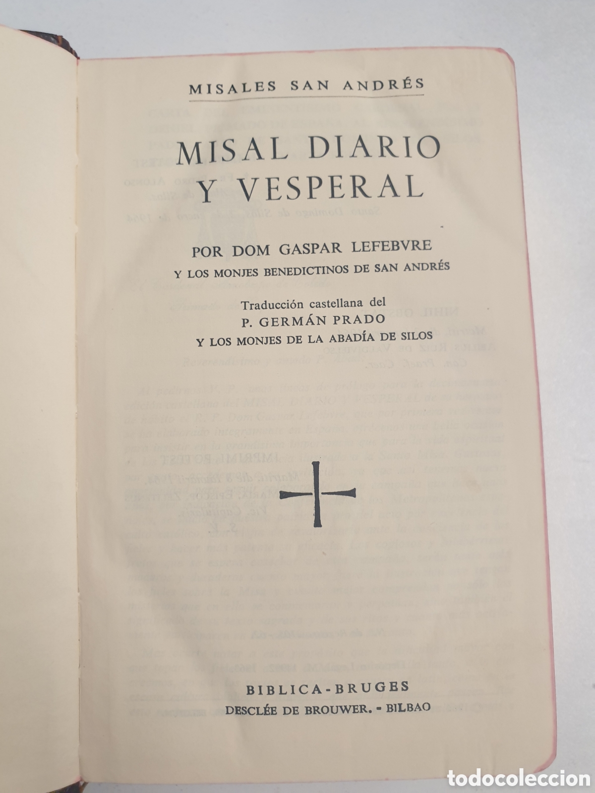 Libros de segunda mano: MISAL DIARIO Y VESPERAL - LEFEBVRE - Foto 3