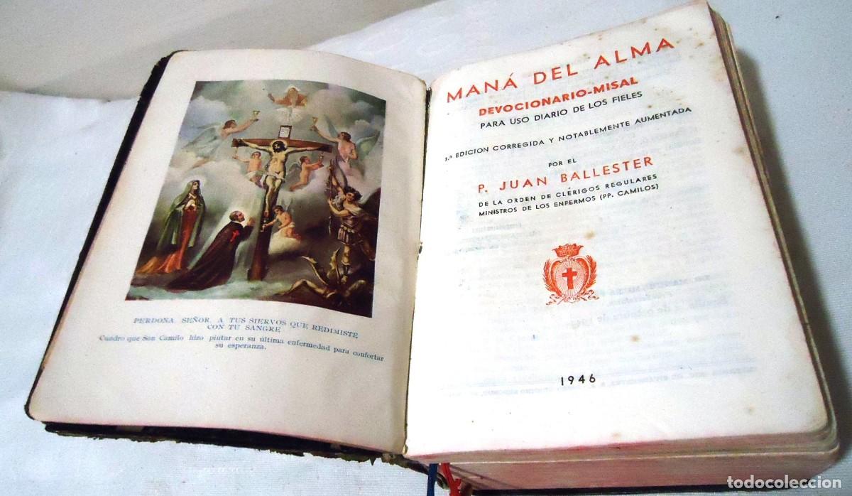 Libros de segunda mano: Antiguo devocionario- misal Mana del Alma 1946.