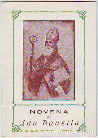 Libros de segunda mano: NOVENA DE SAN AGUSTIN. - P.J.D./VALLE Restituto del.