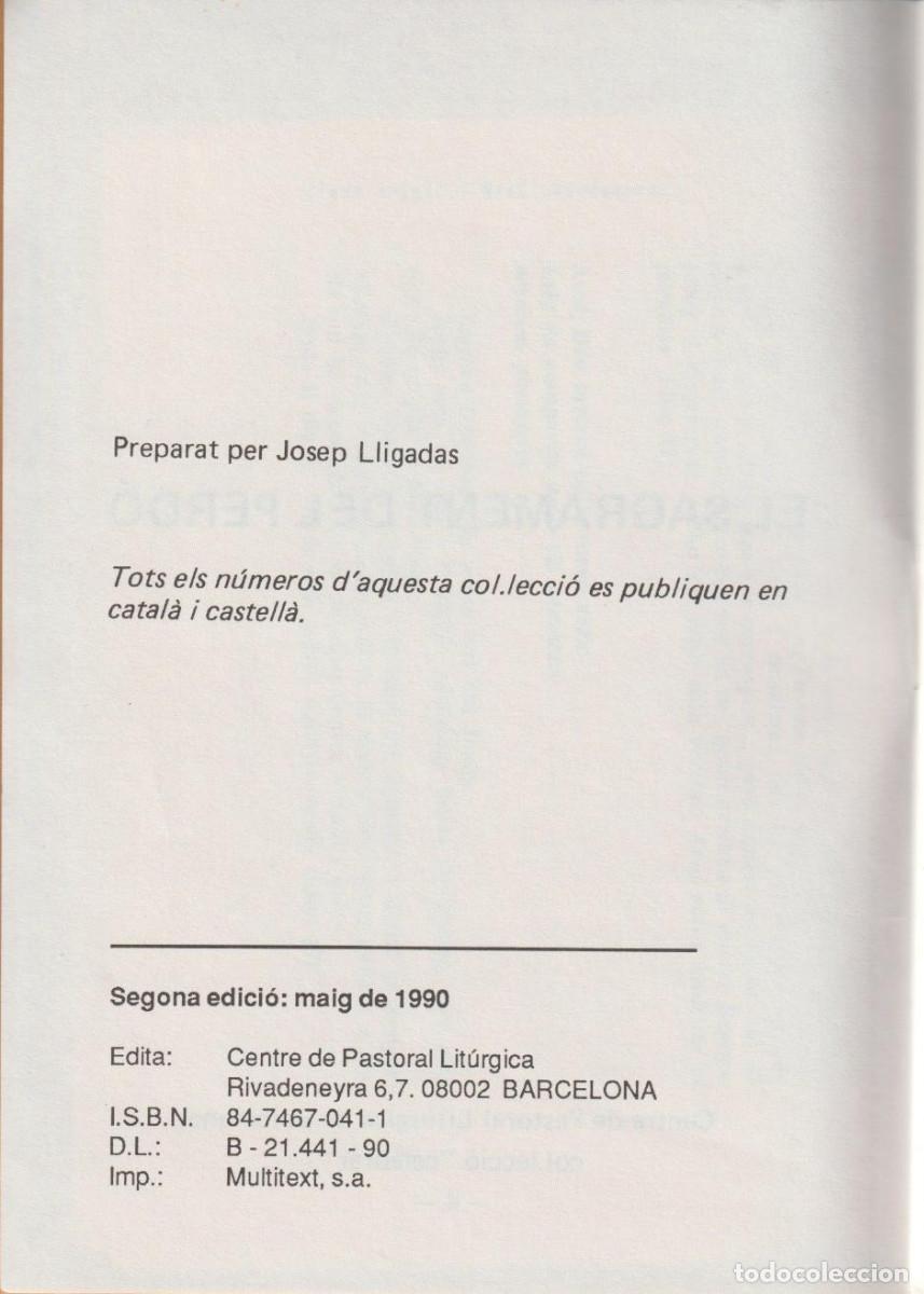 Libros de segunda mano: El sagrament del perd&oacute;, Josep Lligadas - Foto 3