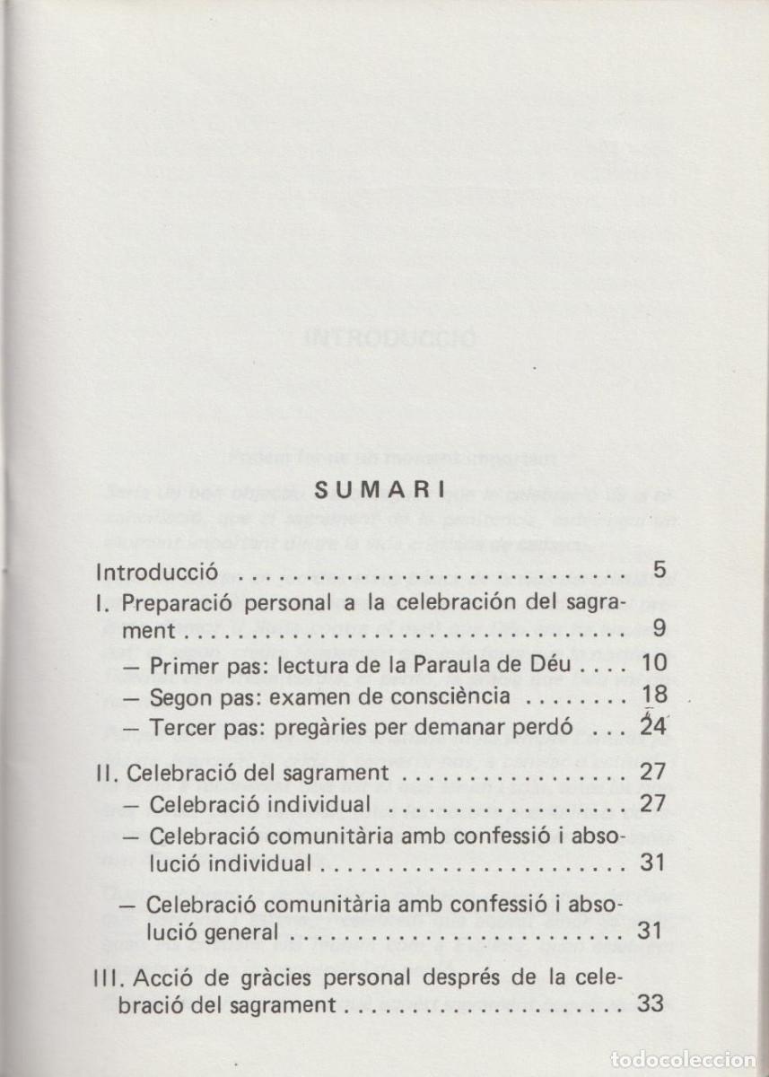 Libros de segunda mano: El sagrament del perd&oacute;, Josep Lligadas - Foto 4