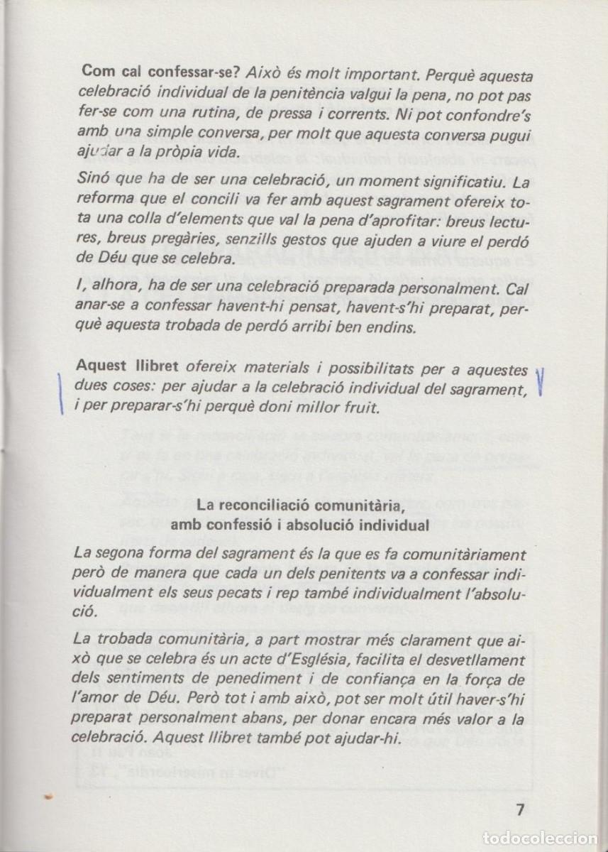 Libros de segunda mano: El sagrament del perd&oacute;, Josep Lligadas - Foto 6