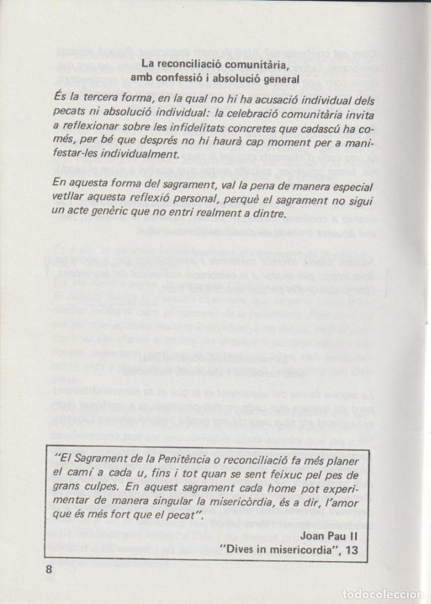 Libros de segunda mano: El sagrament del perd&oacute;, Josep Lligadas - Foto 8