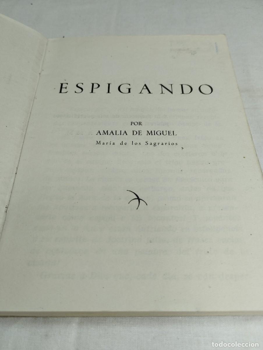 Libros de segunda mano: Espigando. Amalia de Miguel - Foto 2