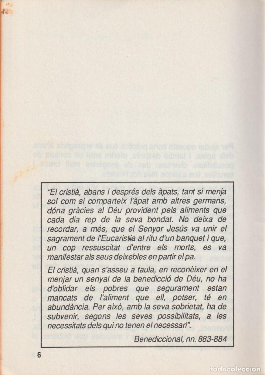 Libros de segunda mano: Beneir la taula, Josep Lligadas - Foto 6