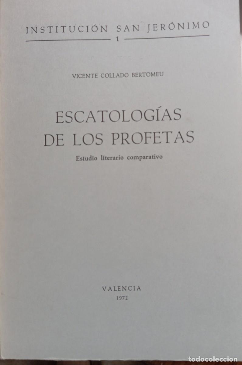 Libros de segunda mano: ESCATALOGIAS DE LOS PROFETAS - Foto 1