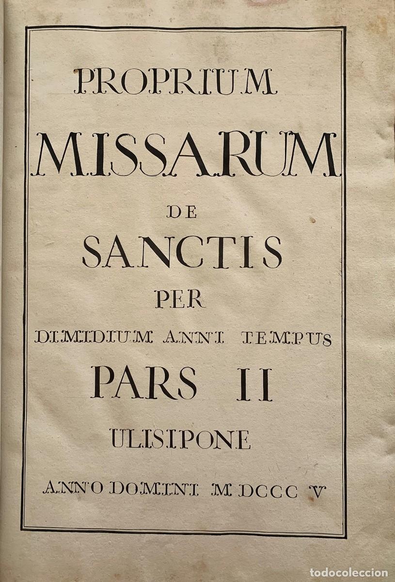 Libros de segunda mano: CANTORAL IMPRESO. LIBRO DE CORO. 1805 - Foto 3