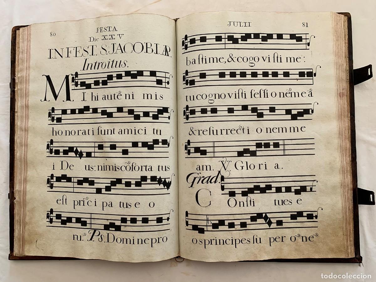 Libros de segunda mano: CANTORAL IMPRESO. LIBRO DE CORO. 1805 - Foto 4