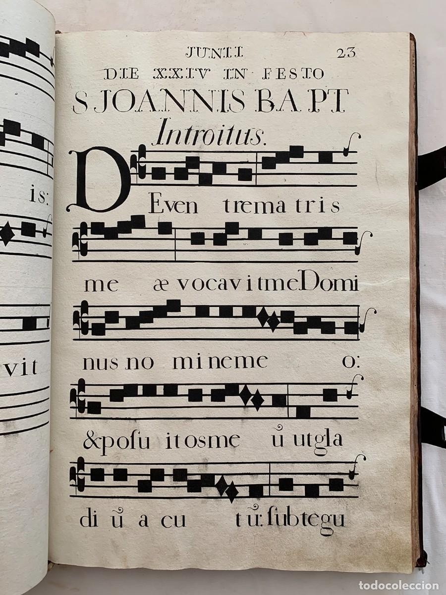 Libros de segunda mano: CANTORAL IMPRESO. LIBRO DE CORO. 1805 - Foto 5
