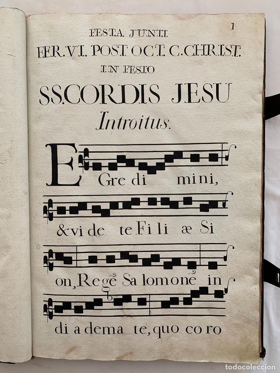 Libros de segunda mano: CANTORAL IMPRESO. LIBRO DE CORO. 1805 - Foto 7