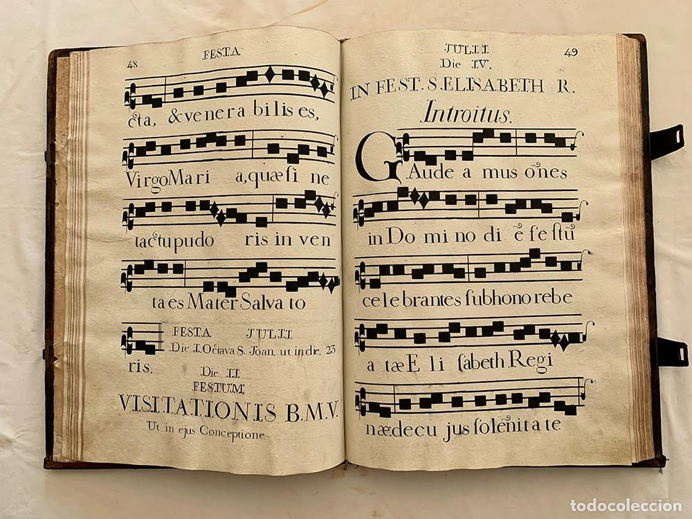 Libros de segunda mano: CANTORAL IMPRESO. LIBRO DE CORO. 1805 - Foto 11
