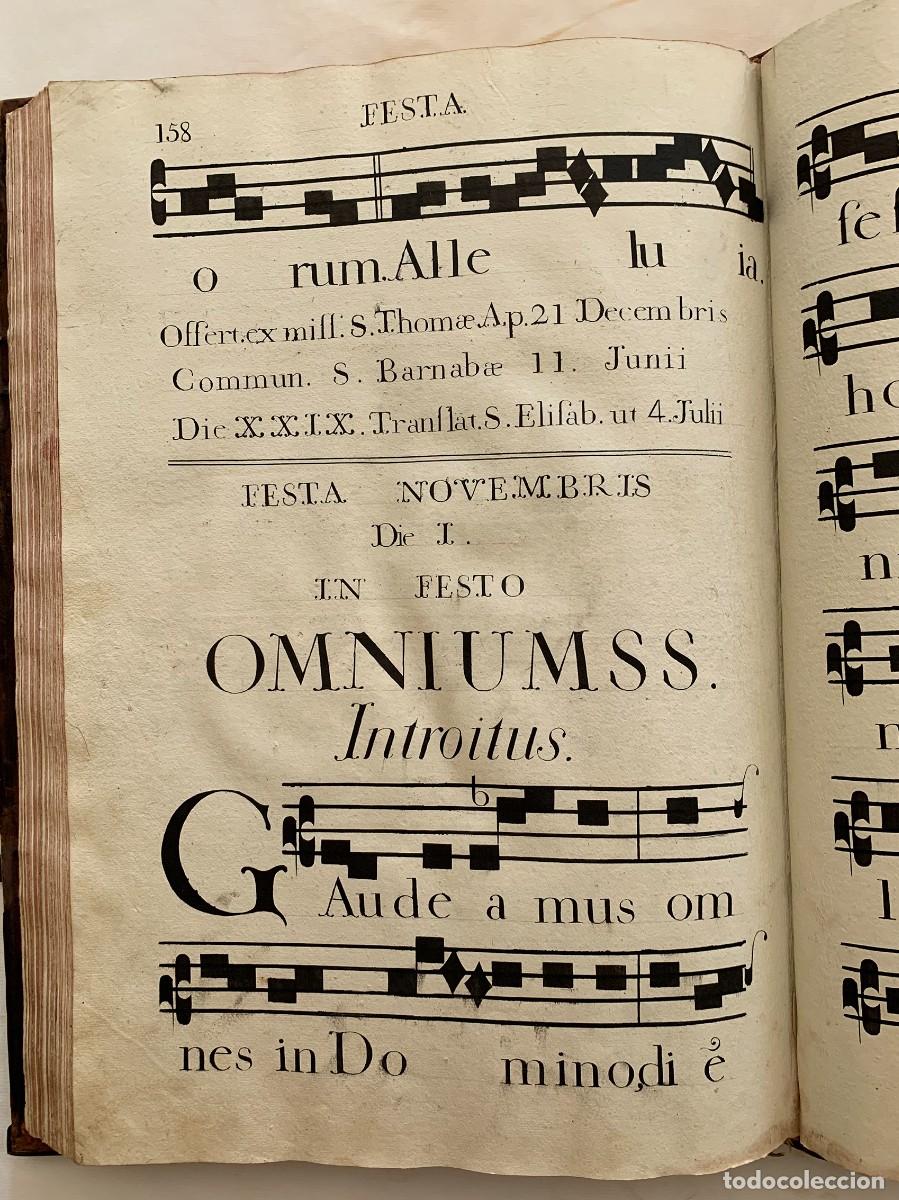 Libros de segunda mano: CANTORAL IMPRESO. LIBRO DE CORO. 1805 - Foto 13