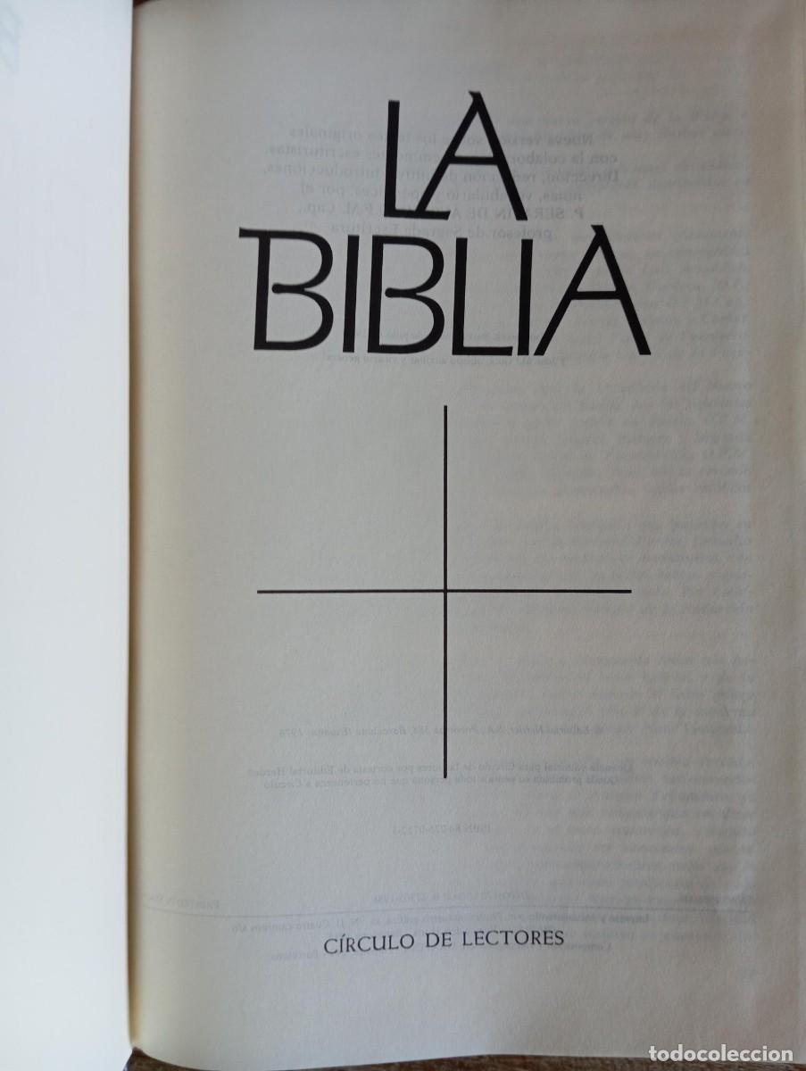 Libros de segunda mano: LA BIBLIA - CIRCULO DE LECTORES - Foto 3