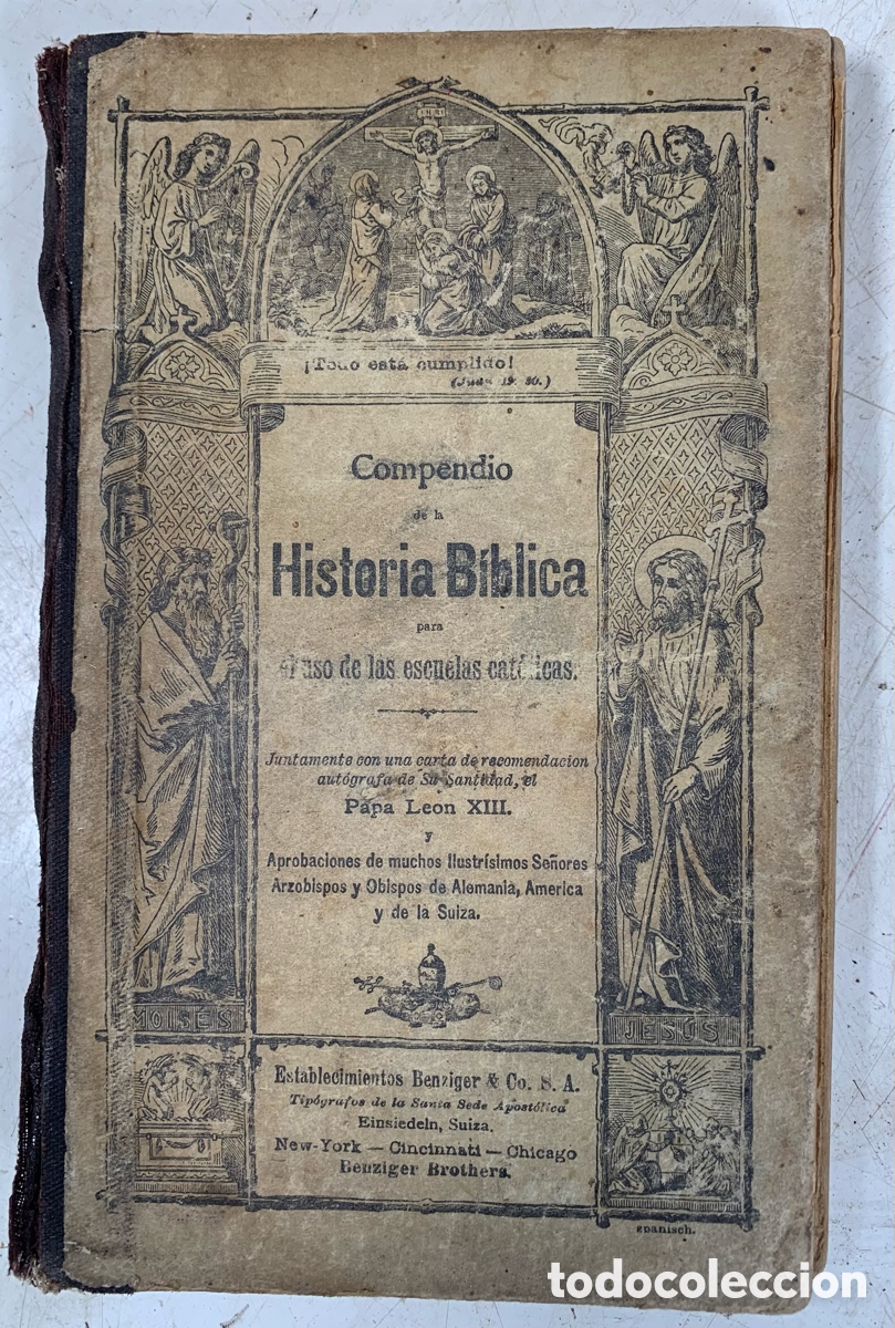 Libros de segunda mano: 01_ COMPENDIO DE LA HISTORIA BIBLICA - Foto 1