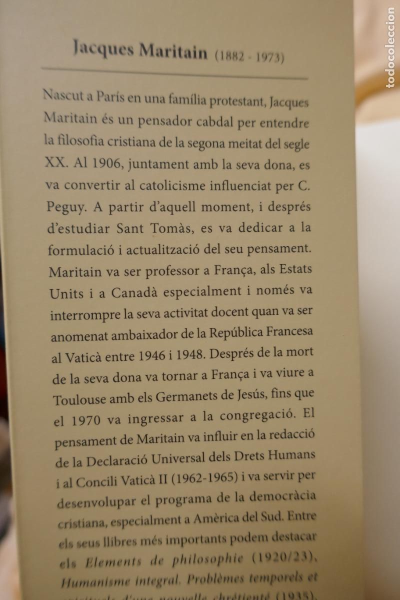Libros de segunda mano: LHome i lEstat - Jacques Maritain - Com Nou (EN CATALAN) - Foto 4
