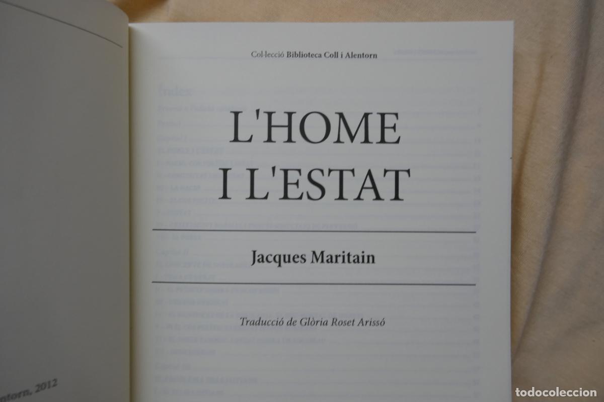 Libros de segunda mano: LHome i lEstat - Jacques Maritain - Com Nou (EN CATALAN) - Foto 7