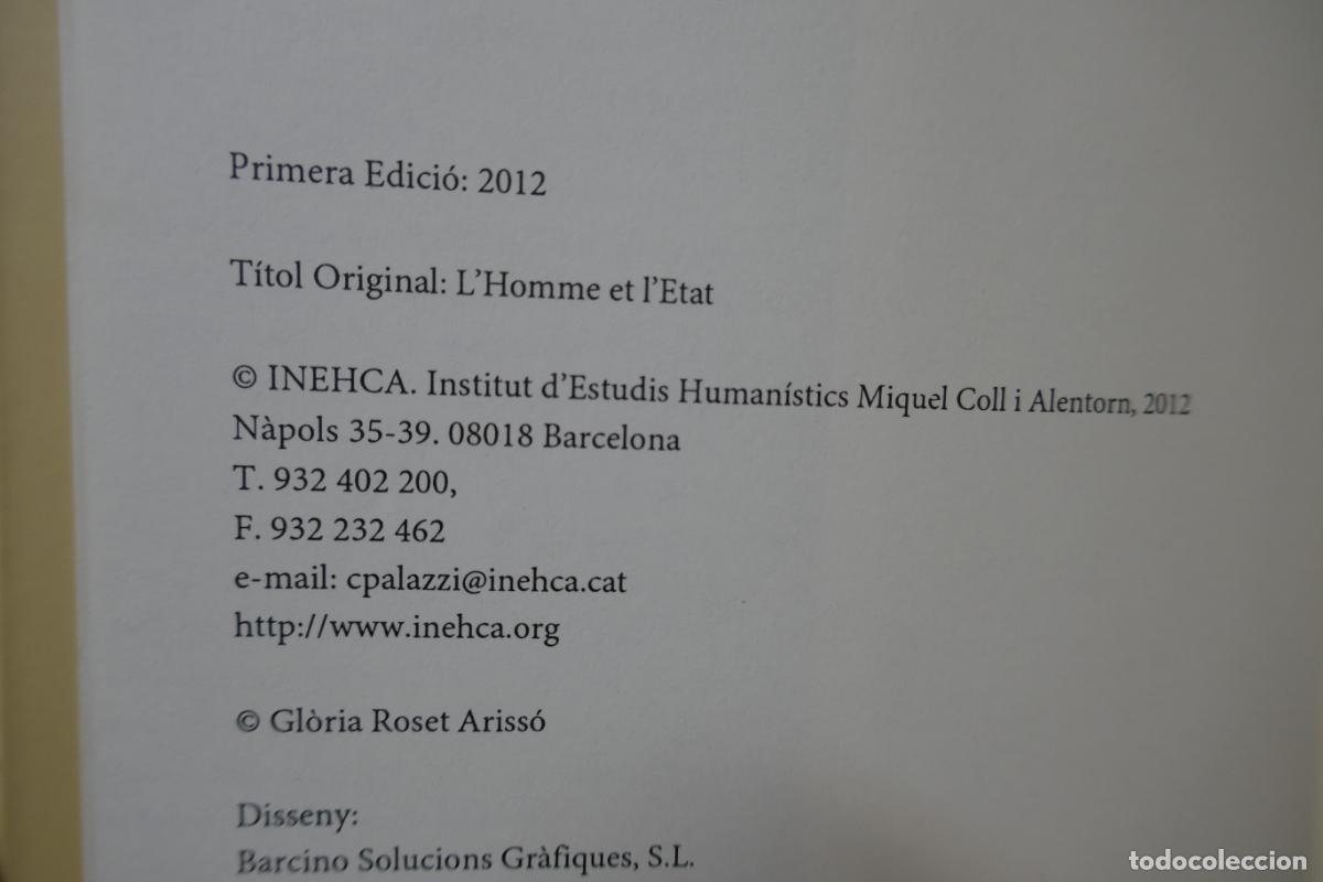 Libros de segunda mano: LHome i lEstat - Jacques Maritain - Com Nou (EN CATALAN) - Foto 8