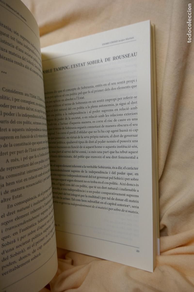 Libros de segunda mano: LHome i lEstat - Jacques Maritain - Com Nou (EN CATALAN) - Foto 10