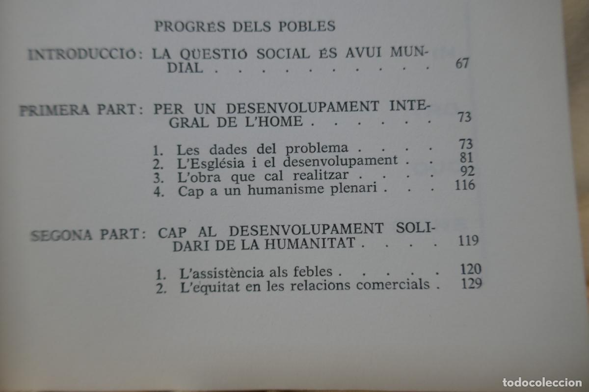 Libros de segunda mano: PAU VI - PROGRES DELS POBLES - Foto 7