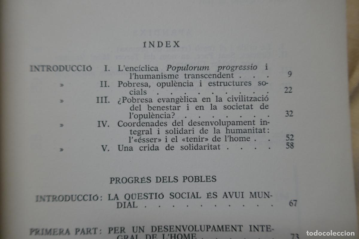 Libros de segunda mano: PAU VI - PROGRES DELS POBLES - Foto 8