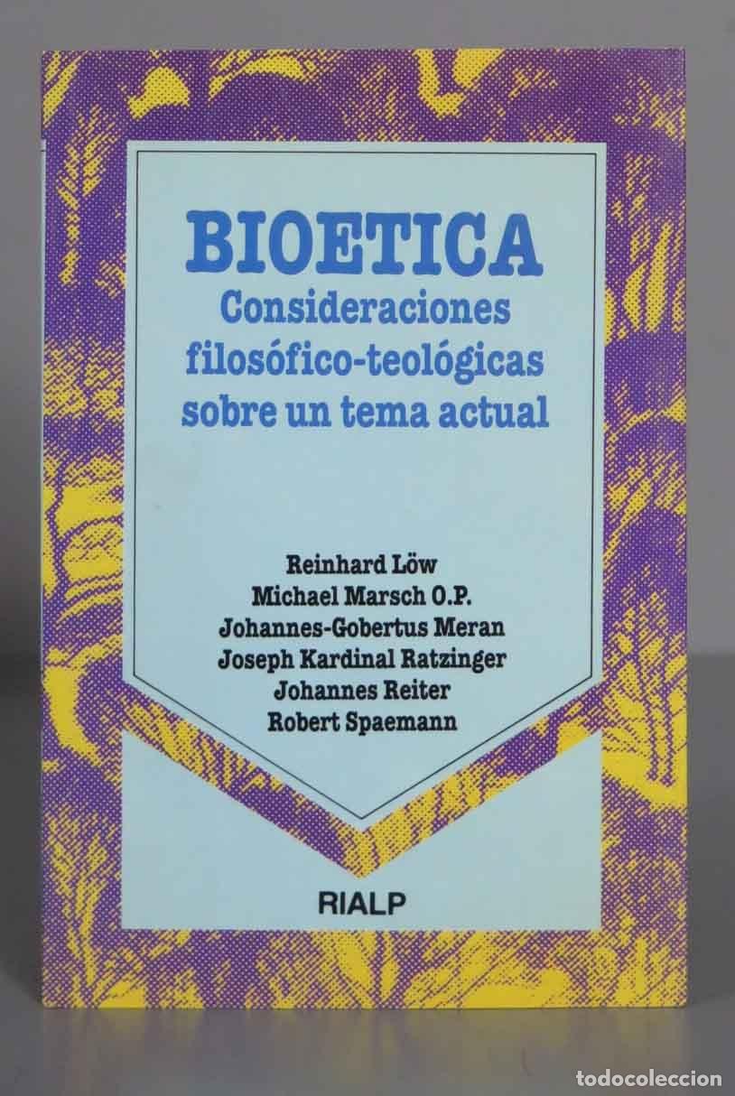 Libri di seconda mano: Bio&eacute;tica: consideraciones filos&oacute;fico-teol&oacute;gicas sobre un