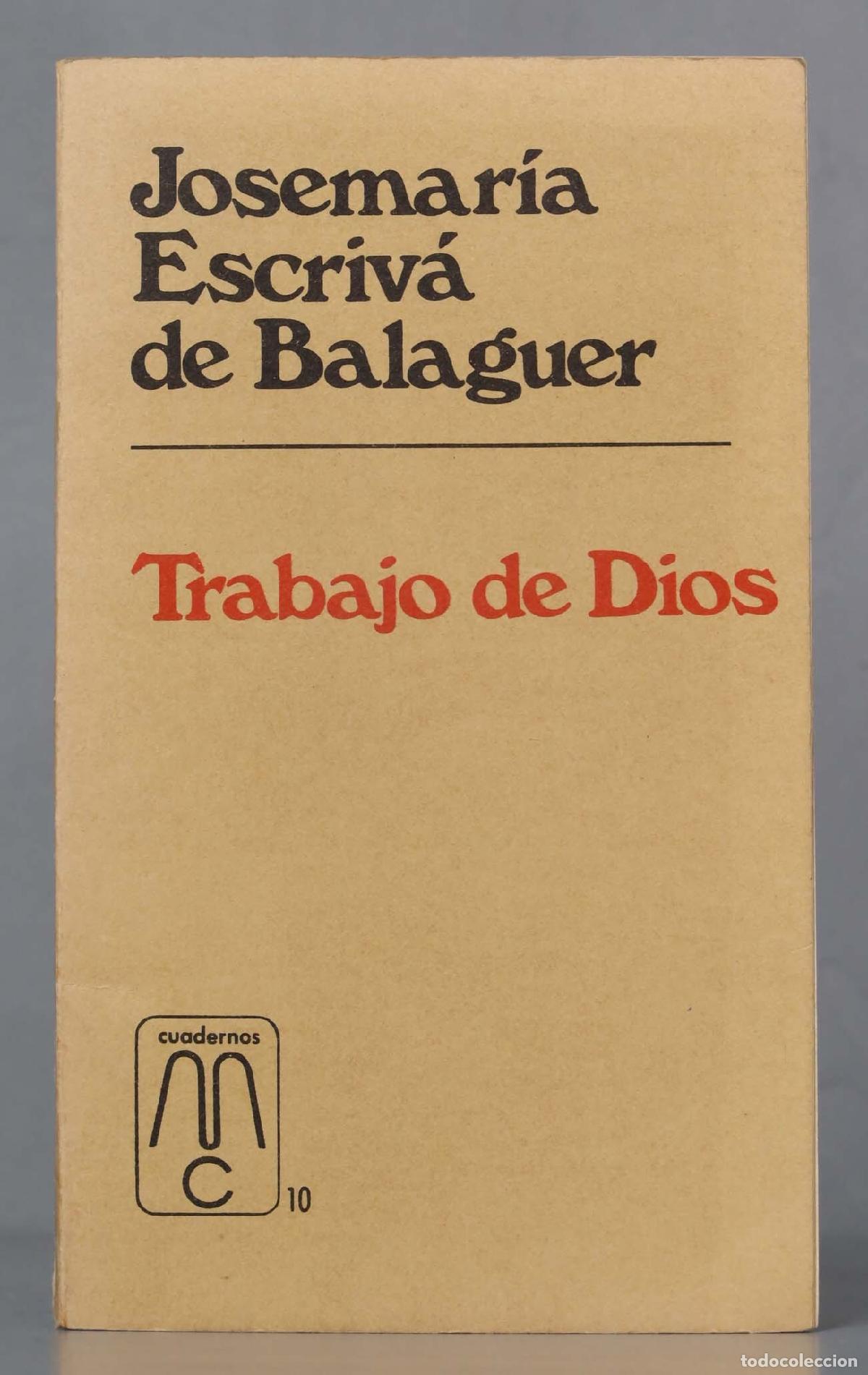 Gebrauchte B&uuml;cher: TRABAJO DE DIOS Escriv&aacute; de Balaguer
