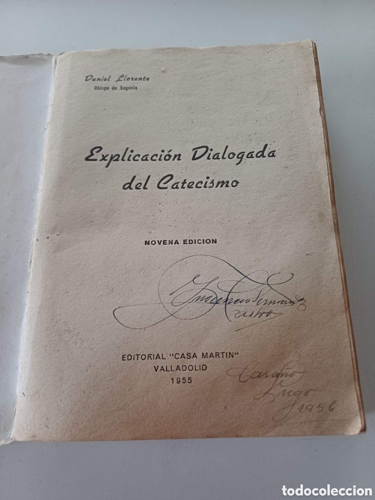 Libros de segunda mano: Catecismo explicaci&oacute;n dialogada del 1955 Daniel Llorente - Foto 2