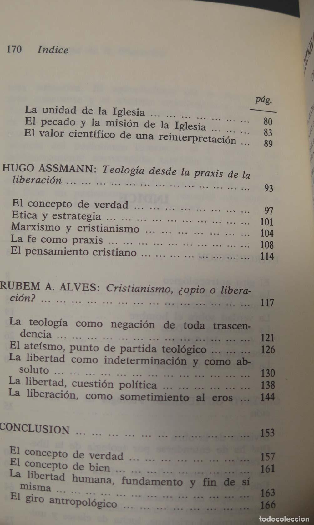 Libros de segunda mano: TEOLOGIA DE LA LIBERACION. SECO - Foto 3