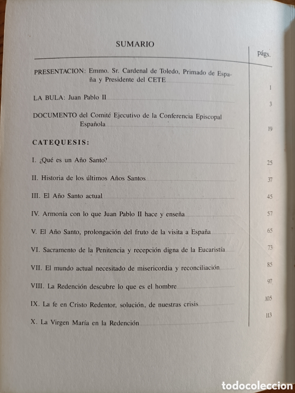 Libros de segunda mano: Catequesis. A&ntilde;o Santo de la redenci&oacute;n. - Foto 3