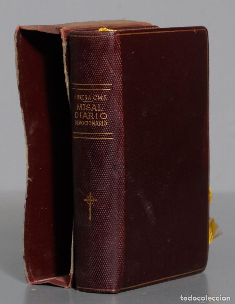 Libros de segunda mano: Misal diario Ribera, CMF. CON ESTUCHE. 1966
