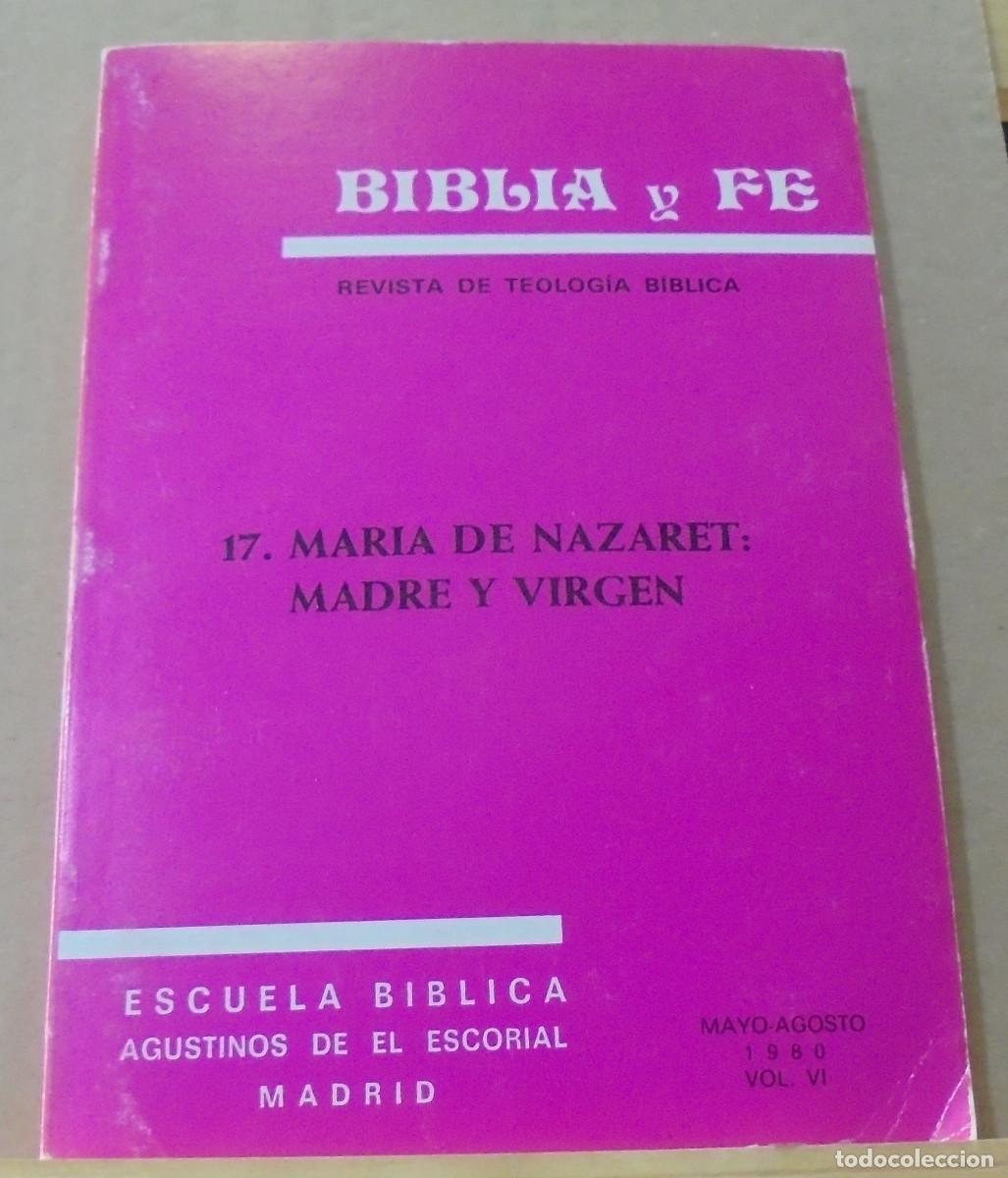 Libros de segunda mano: Biblia y fe (revista de teolog&iacute;a biblica), n&ordm; 17. Mar&iacute;a de Nazaret: madre y virgen