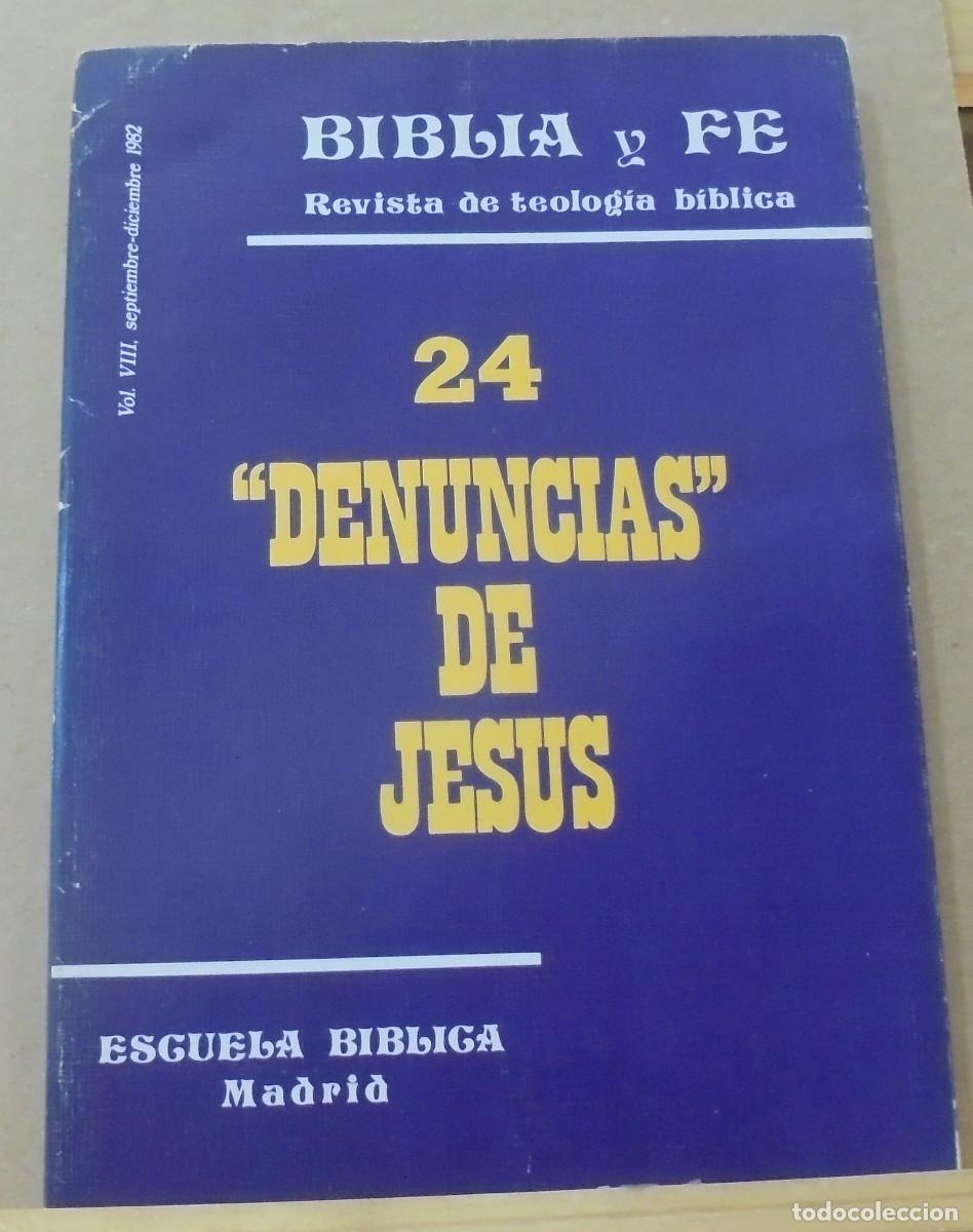 Libros de segunda mano: Biblia y fe (revista de teolog&iacute;a biblica), n&ordm; 24. 'Denuncias' de Jes&uacute;s