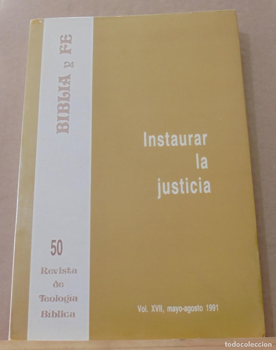 Libros de segunda mano: Biblia y fe (revista de teolog&iacute;a biblica), n&ordm; 50. Instaurar la justicia