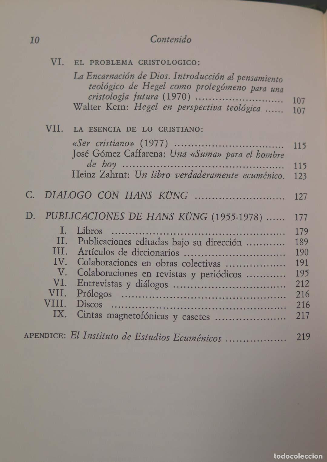 Libros de segunda mano: ITINERARIO Y OBRA. K&Uuml;NG - Foto 3