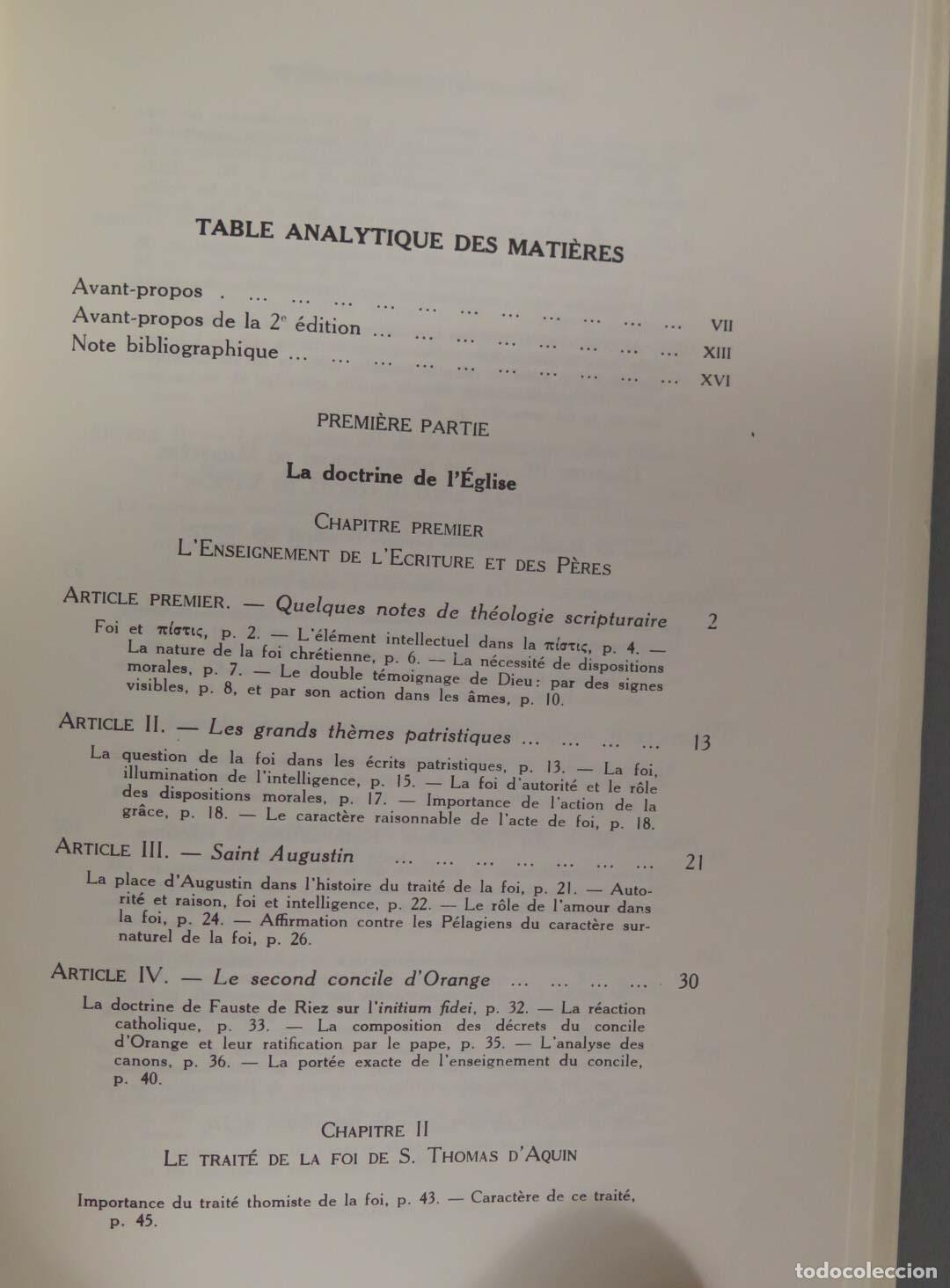 Libros de segunda mano: ROGER AUBERT LE PROBL&Eacute;ME DE L&acute;ACTE DE FOI - Foto 2