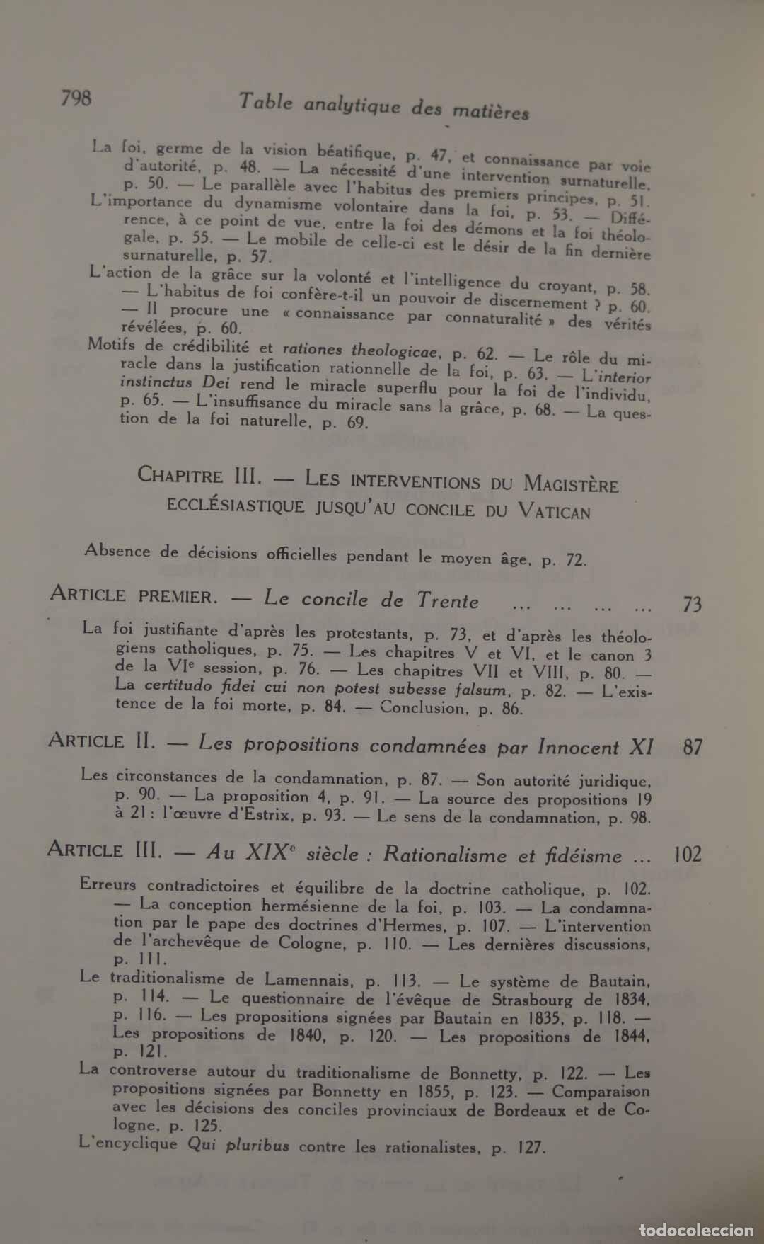 Libros de segunda mano: ROGER AUBERT LE PROBL&Eacute;ME DE L&acute;ACTE DE FOI - Foto 3