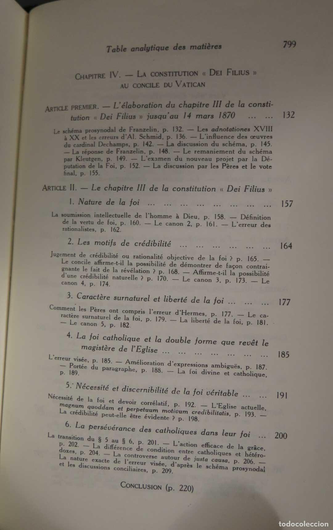 Libros de segunda mano: ROGER AUBERT LE PROBL&Eacute;ME DE L&acute;ACTE DE FOI - Foto 4